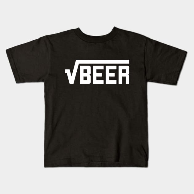 Root Beer (Square Root of Beer) Math Joke T-Shirt Kids T-Shirt by RedYolk